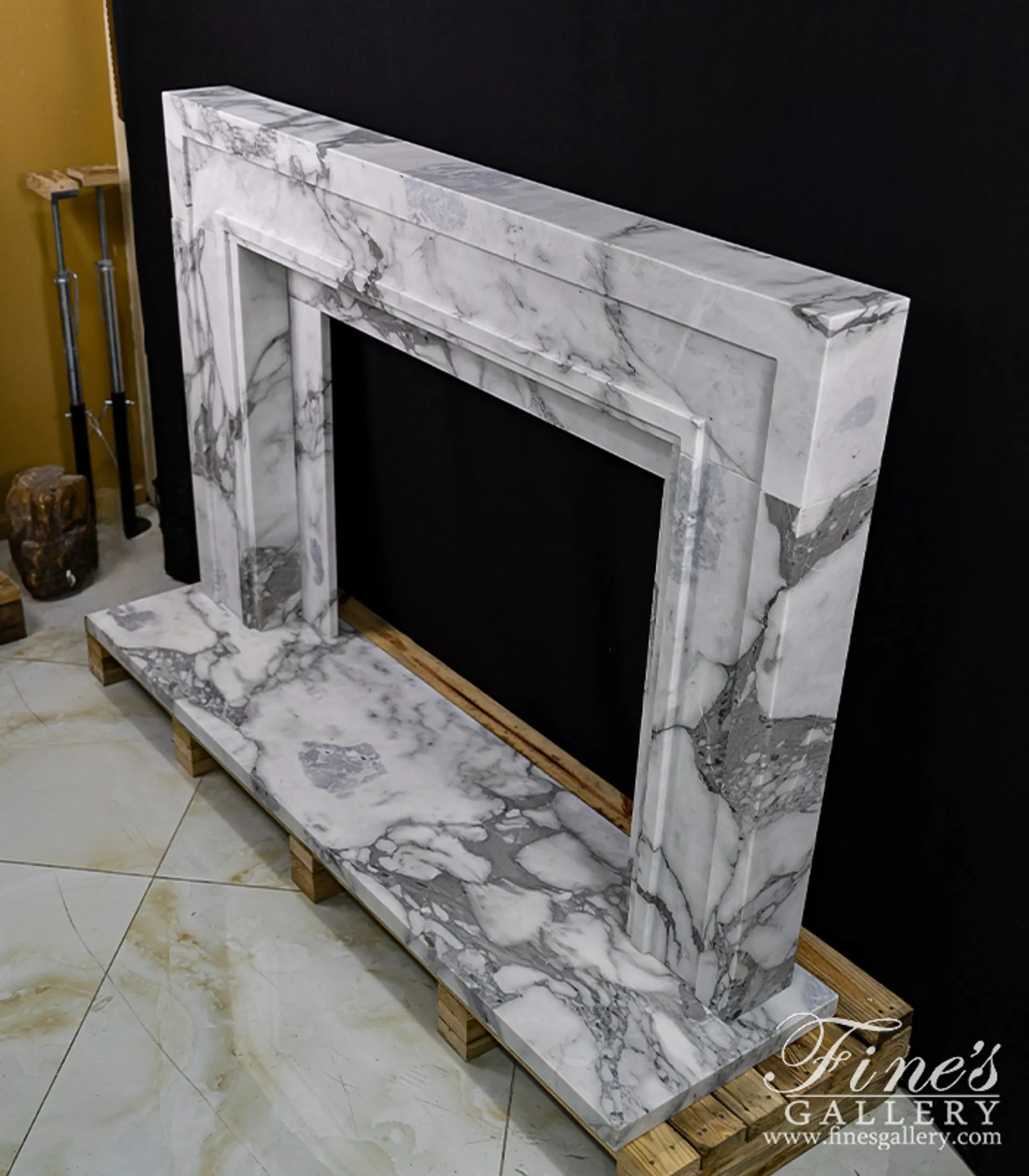 Marble Fireplaces - Classic Contemporary Style Mantel In Exotic